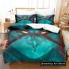 Anime Tengen Toppa Gurren Lagann Bedding Set Duvet Cover Bed Set Quilt Cover Pillowcase Comforter king Queen Size Boys Adult