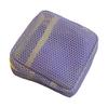 Portable Cosmetic Bag Square Mesh Storage Pouch Zipper Closure Bright Colors Mini Zipper Coin Purse Stationery Case