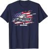USA Flag T57 Heavy Tank TShirt 100 Cotton ONeck Short Sleeve Summer Casual Mens Tshirt Streetwear