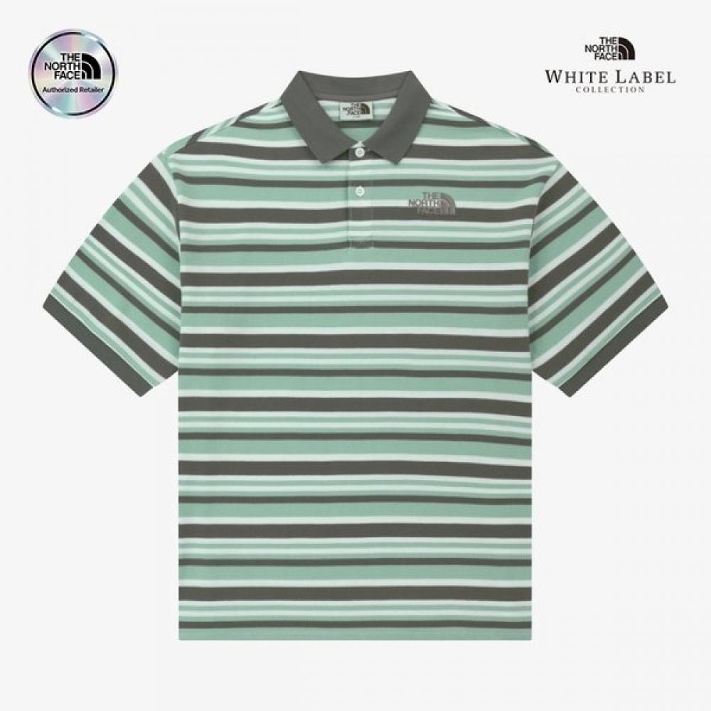 The North Face Men White Label Stripe Polo Min 85