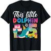 Dolphin 5th Birthday Watercolor This Little Dolphin Is 5 T-Shirt