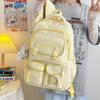 School Bag, Junior High School Girls, Multi-pocket Backpack, High School , Large-capacity Load Reduction, Ridge Protection, Cute Versatile Backpack