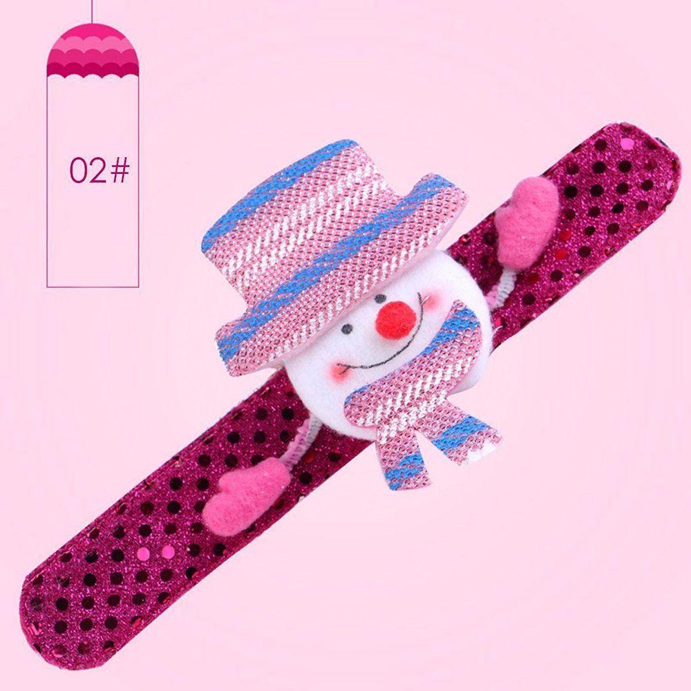 LED Slap Band Glowing Wristband Light Up Bracelet For Christmas Xmas Decor