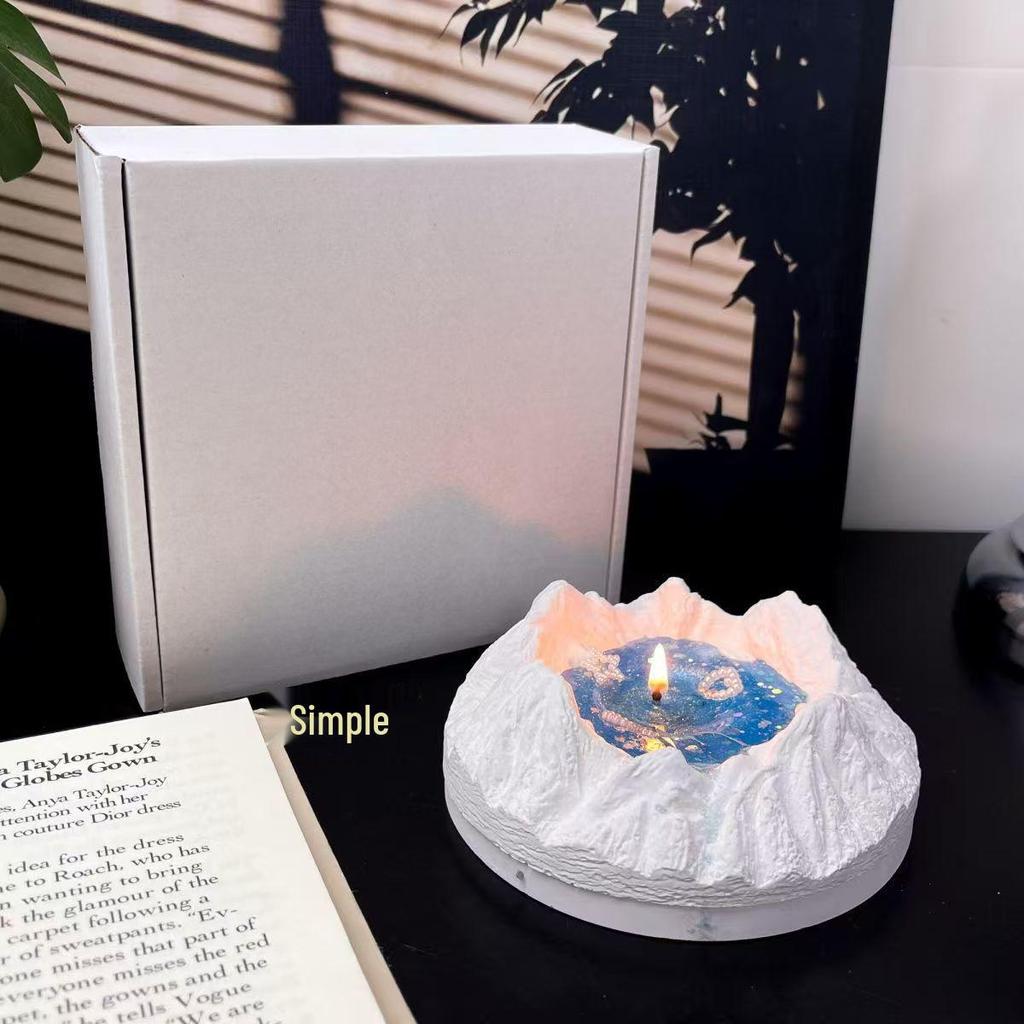 Atmosphere Bestie Glacier Gift Box: Orange Scented Candles for Girl's Birthday & Bedroom Ambiance