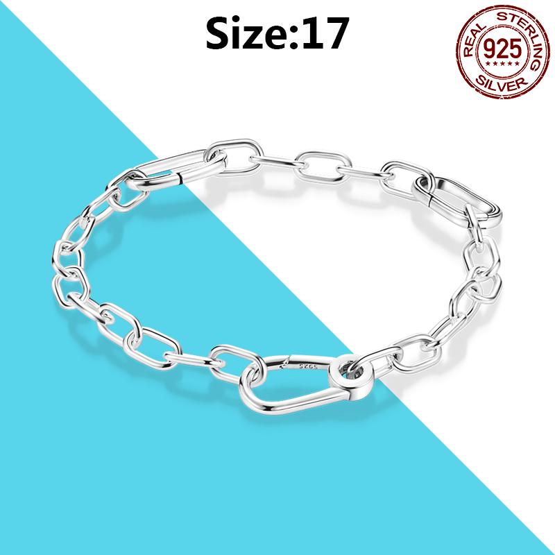 925 Silver Me Series Eye Medallion Pendant Charms for Bracelet Necklace DIY Link Earring Styling Two-ring Connector Jewelry