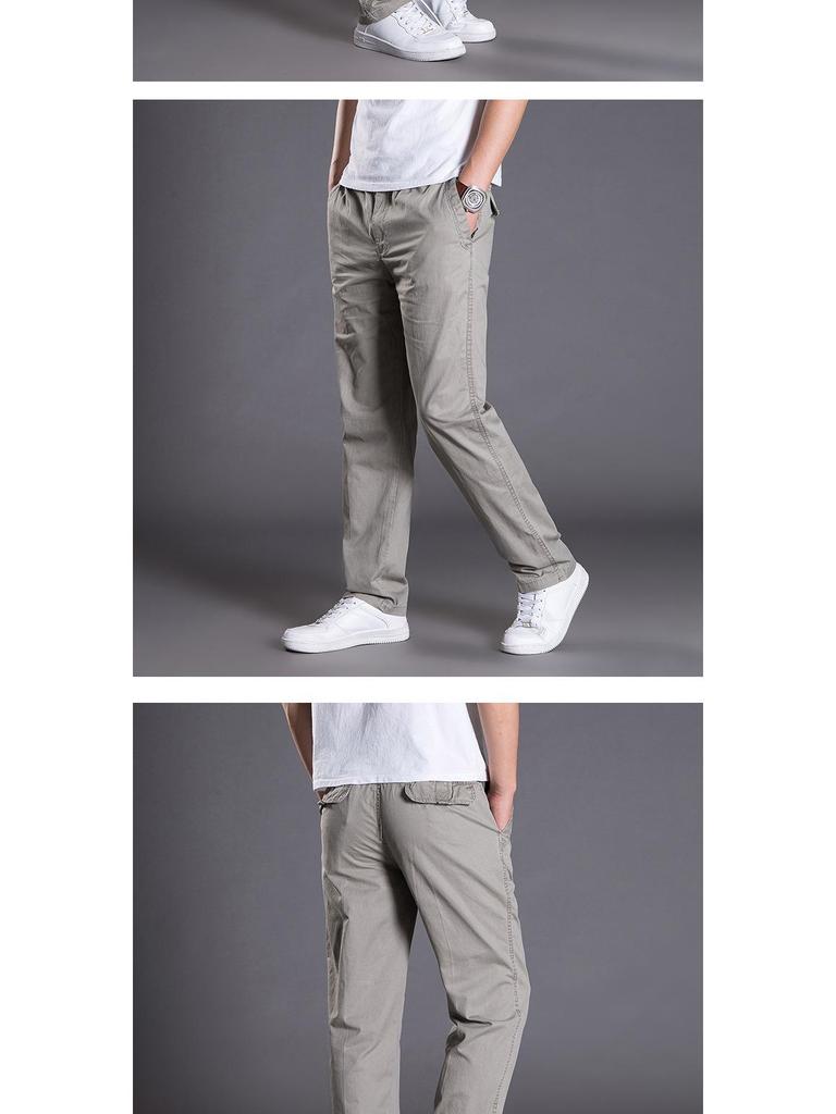 Men's Plus Size Straight Leg Loose Overalls - Wear-Resistant, Casual, Outdoor Sports Pants