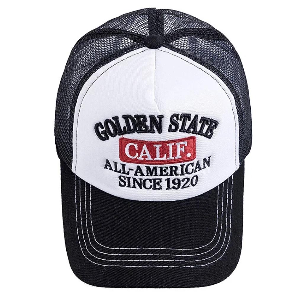 Unisex Fashion Trucker Hats Golden State California Embroidered Mesh Baseball Cap For Men Women Outdoor Hats Caps
