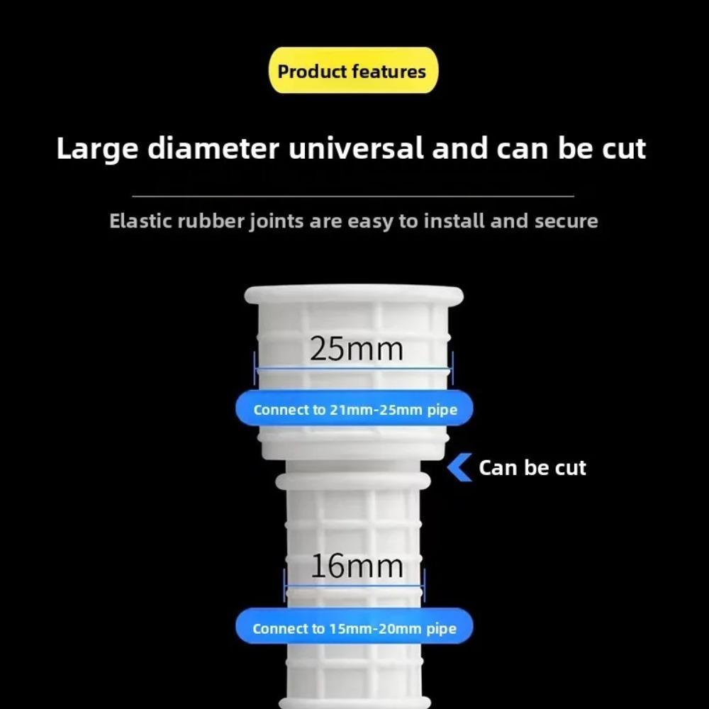 For Air Conditioner Washing Maching Kitchen Faucet Accessories 1-4M White Drain Hose Pipe Inlet Hoses Extension Drainpipe Tube