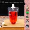 Disposable Transparent Spout Bag for Soy Milk, Chinese Medicine, Soup, or Beverages - Self-Standing and Convenient for Takeaway