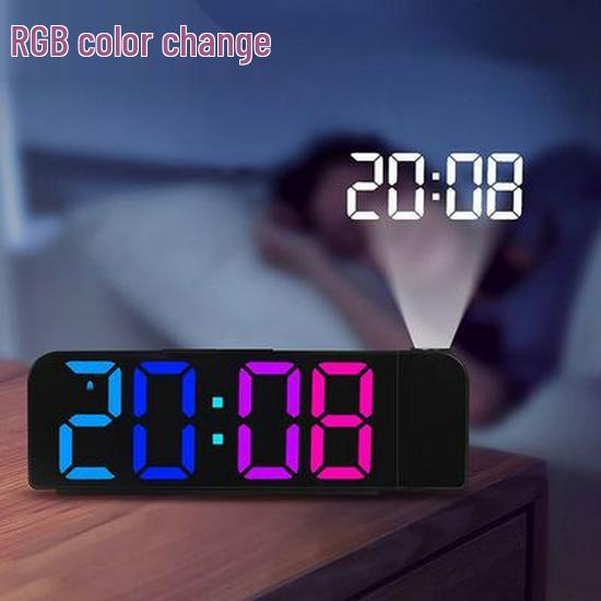 Large LED Alarm Clock with Simple Design - Desktop or Wall Mountable