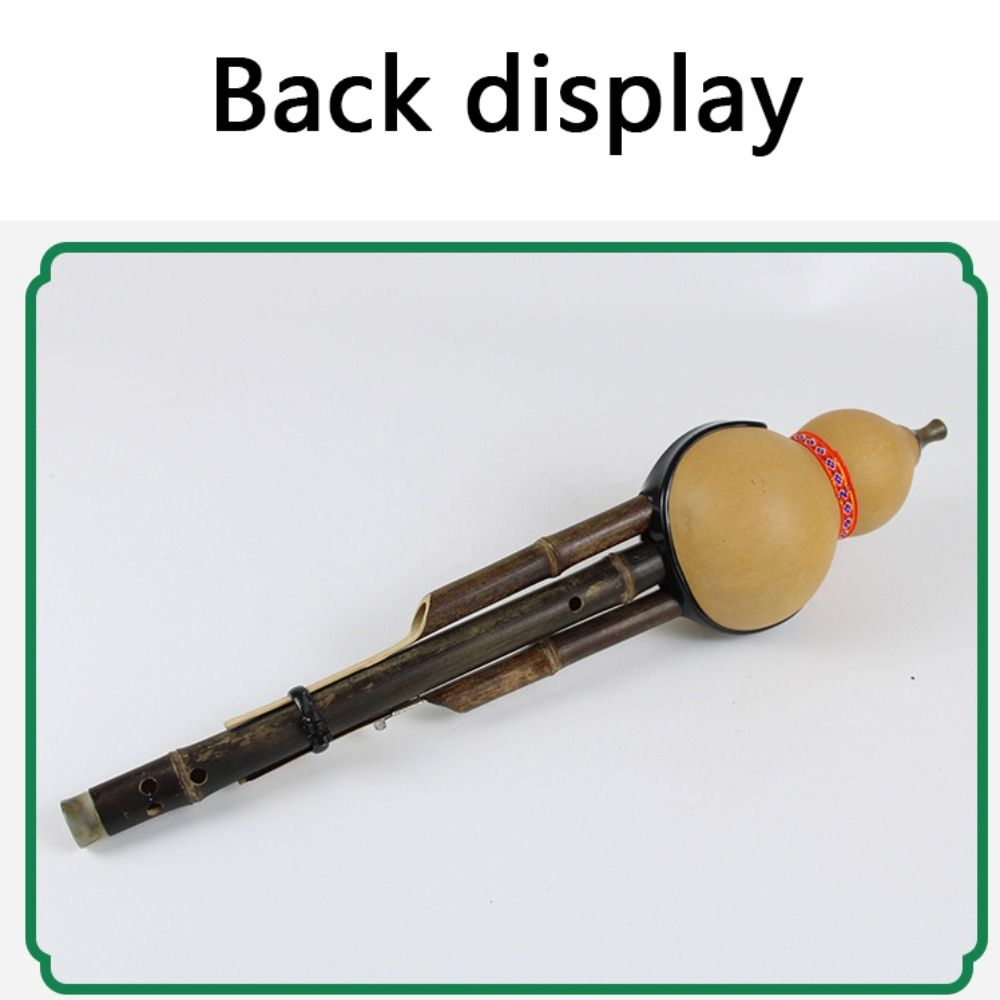 C/bB Key Gourd Flute Black Bamboo Gourd Bamboo Flauta Easy To Play Hulusi  Music Lovers