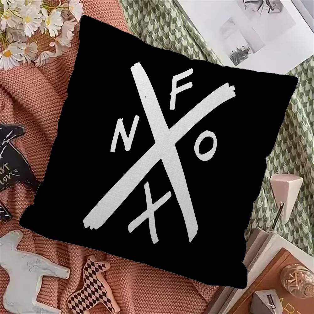 Rock band N-NOFX Retro Cushion Cover Pillowcase Upholstery Sofa Throw Pillow Home Decor Pillowcas