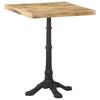 Bistro Table - vidaXL - 60x60x77 Cm - Raw Mango Wood - 2 Seats - Square