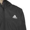 Adidas Rdy Hooded Windbreaker Jacket Light Gray Heather Solid a Jersey Top with a Small Logo and Regular Men's Wind. (KWX77), Gray/White (JG8532),