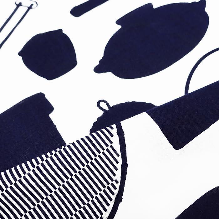 Somen Anbo Tenugui "Cooking Utensils Wagashi Navy" Hand-dyed 100% Cotton Tokoka Made In Japan 35cm X 100cm A Design Inspired by Traditional Japanese