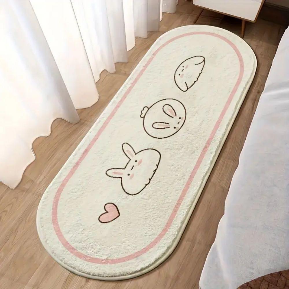 Adorable Cartoon Rug Soft, Cosy and Non-Slip Bedroom Entrance Mat Bedside Rug Lounge Chair Rug Sofa Rug Home Decor