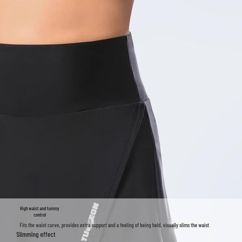 Ousen Women's Slim-Fit Cycling Skirt Shorts with Silicone Pad