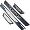For Dacia Jogger Sandero Stepway Extreme Accessory -  Carbon Stainless Car Door Sill Kick Plate Protector Cover Trim