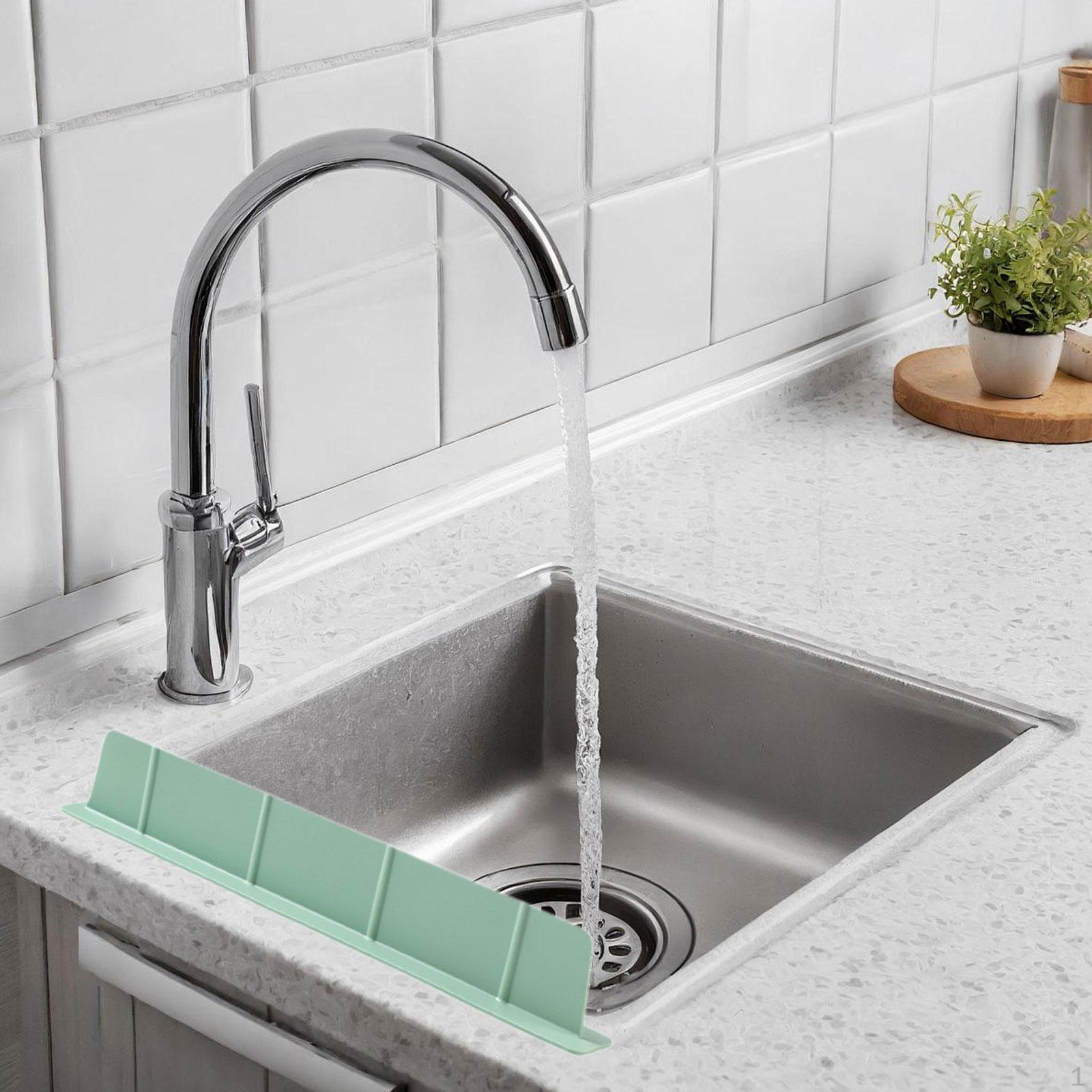 

Защита от воды для кухонной мойки Многофункциональный силиконовый бортик для столешницы Green