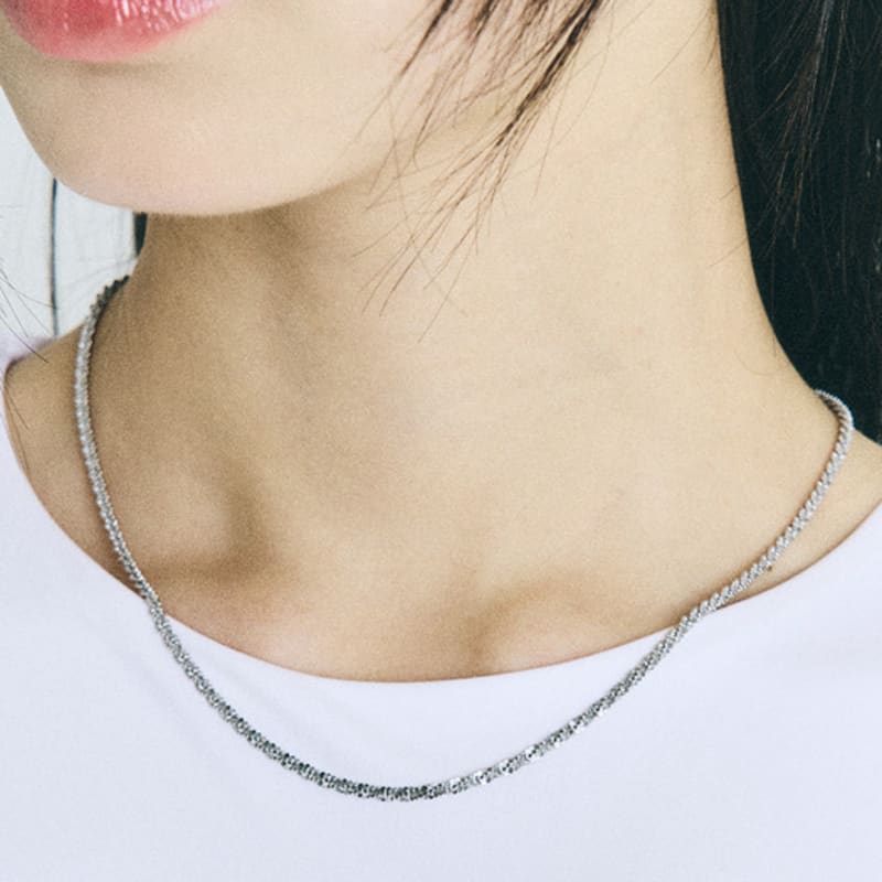 

SCALETTO SBW014 Snowflower steel necklace NONE