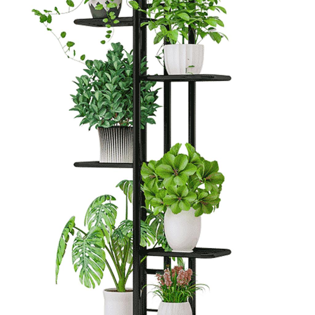 6 Tier Display Shelf Flower Pots Rack Plant Stand Potting Ladder Planter Stand Heavy Duty Storage Shelving Rack for