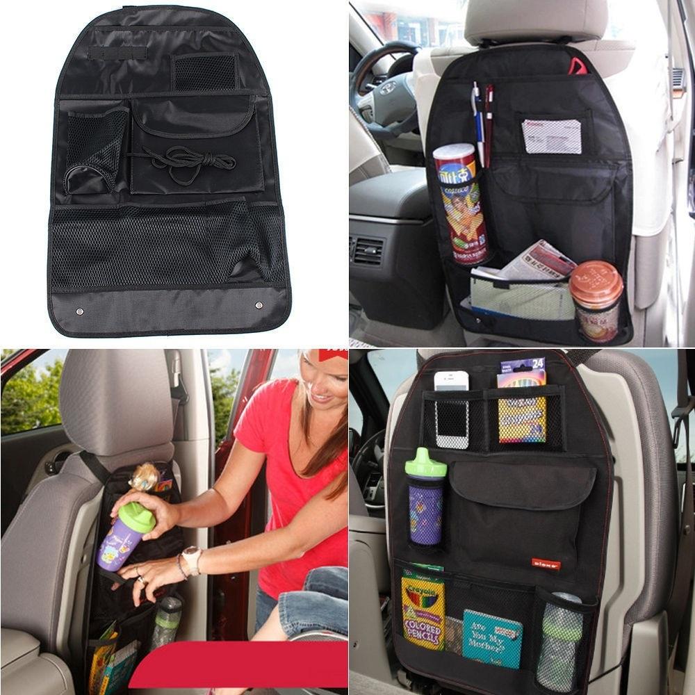 CAR BACK SEAT MULTI-POCKET STORAGE BAG TIDY ORGANIZER COOL TRAVEL HOLDER NEW HY