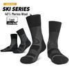 R-BAO Merino Wool Mid-Tube Hiking Socks - Thin, Breathable, Outdoor Sport Socks for Spring & Summer
