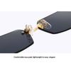 New Frameless Fashion Sunglasses Trend Rimless Cut Edge Shades Versatile Sun Glasses For Men Women