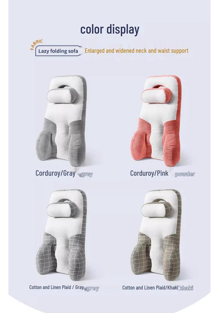 Ergonomic Lumbar and Neck Support Cushion for Comfortable Sitting