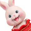 Chinesische Harzstatuen Figur Skulptur, Tischplatten-Schreibtischdekoration Auto Armaturenbrett Wackelkopf Hase