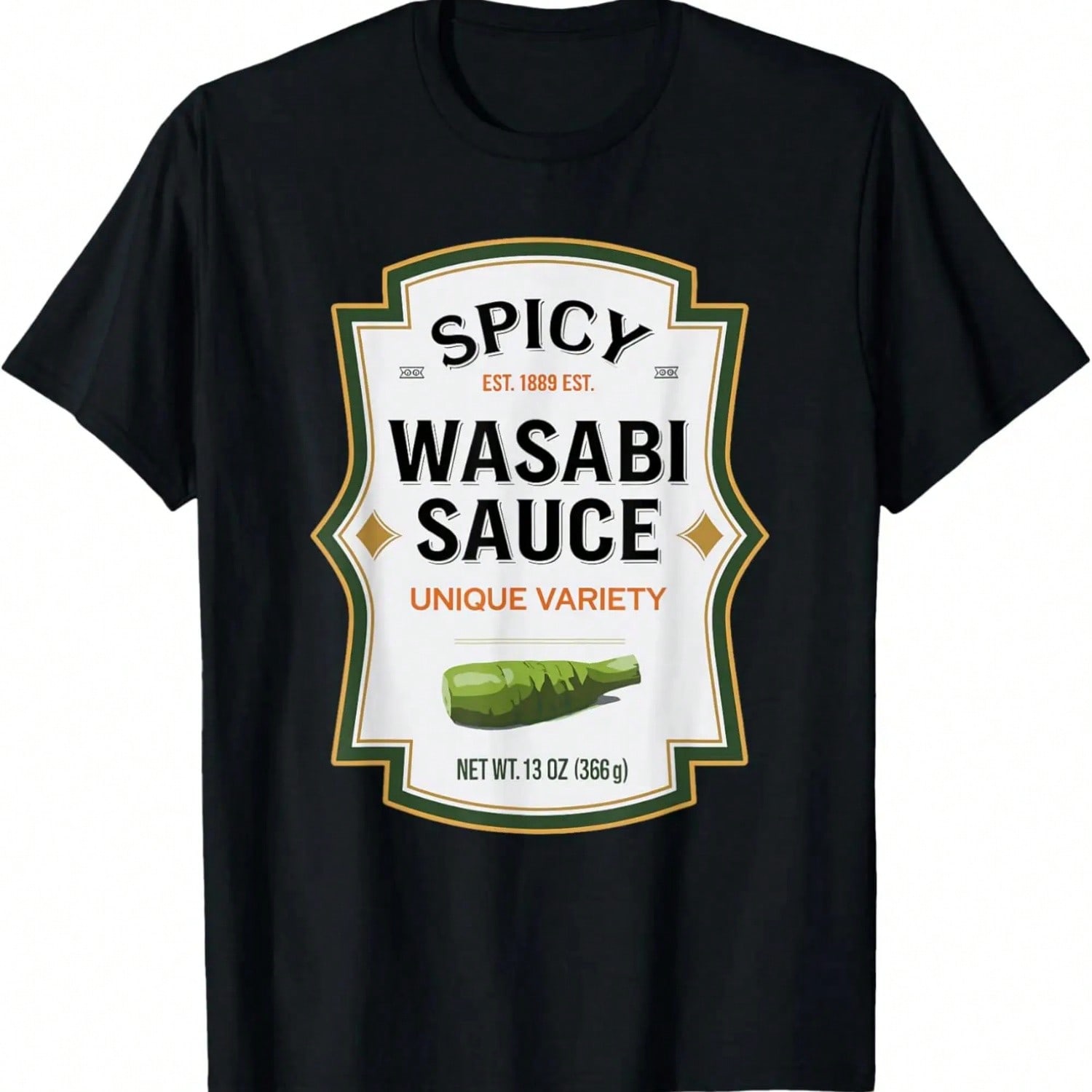Spicy Wasabi Sauce Halloween Costume Couple Condiments T-Shirt,Comfortable Pure Cotton S разноцветный