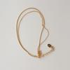 modernlike 14k gold-filled silver line chain double-row anklet