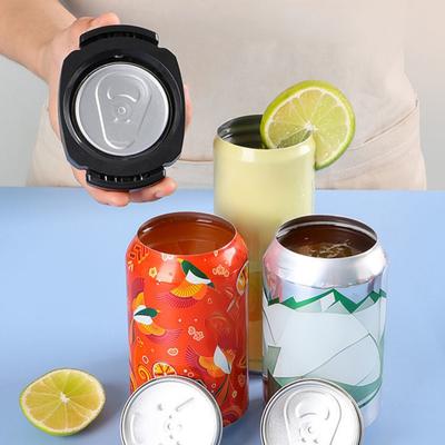 Apriscatole per Lattine di Soda e Birra con Taglio a Bordo Liscio Lama in Acciaio Inossidabile Adattamento Universale per Lattine Standard Strumento Essenziale per Cucina e Feste