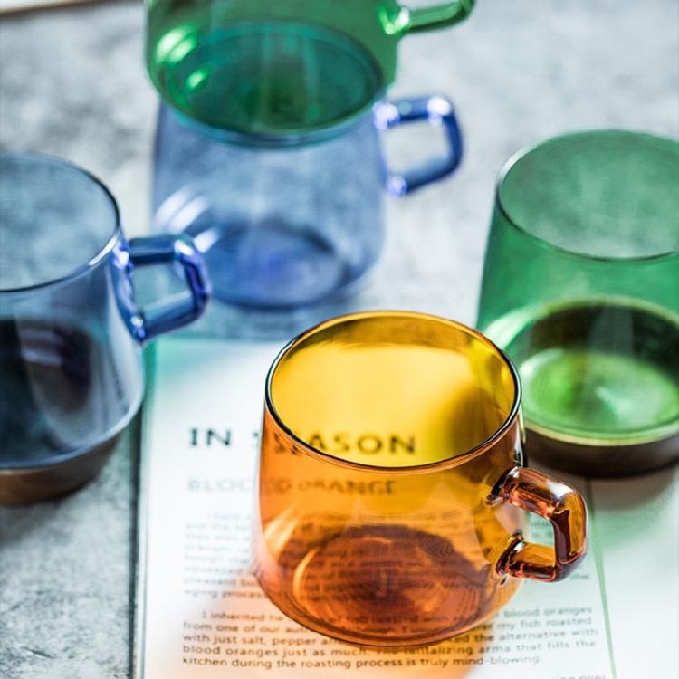 Frühstückstasse Haushalts-Wasserbecher Glasmaterial Geeignet für Milchkaffee