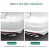 4pcs Flexible Bumper Guard Strips with Strong Adhesive Front & Rear Bumper Guard Upgrades for Car Front & Rear Safety