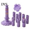Handmade Pottery Supplies Modular Clay Bloom Maker, Flower Shaping Tool with 9 Sleeve Patterns, 3D Ceramic Making Kit Printed DIY Stackable
