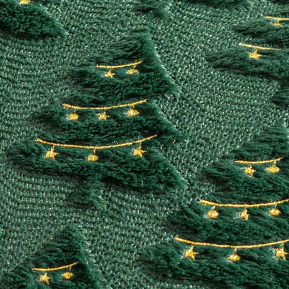 Christmas Tree Christmas Plush Pillowcase Square Cushion Cover Warm Throw Pillowcover  Sofa/Bed
