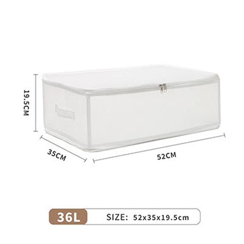 

Folding Large Capacity Clothes Storage Bag Quilt Blanket Wardrobe Organizer Waterproof Dust Pouch Household Bedroom Accessories 36L