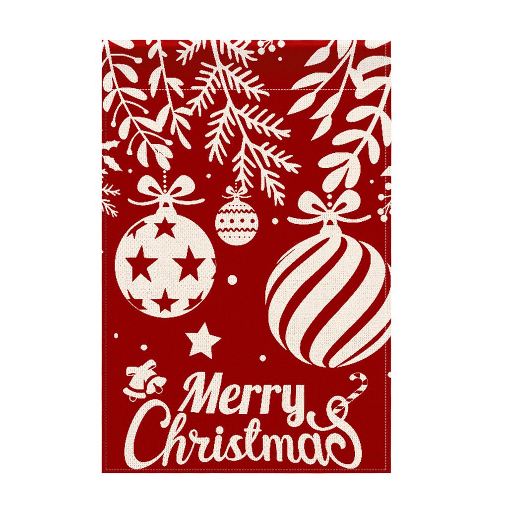Christmas Tree WELCOMEGarden Flag 12x18 Inch Double Sided for Courtyard Outdoor Welcome Flag Decoration (Excluding Flagpole)