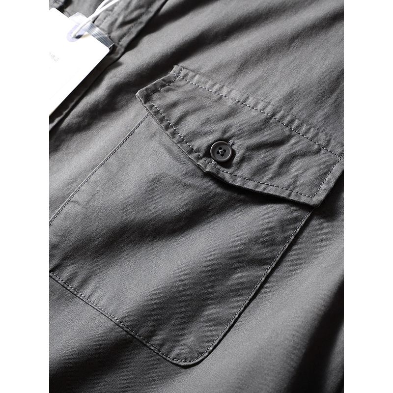 American Retro Pure Cotton Workwear Shirt Men's Long Sleeves Spring and Autumn Coat Export Men's Silm Full Cotton Casual Shirt