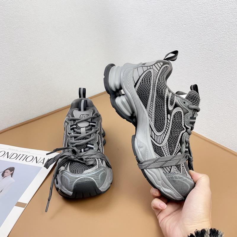 Genuine leather platform daddy shoes women's autumn and winter new height increase versatile retro aged sports casual shoes trend