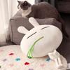 Adorable TUSKI Plush Toy: Playful Rabbit Holding Grass Cushion - Perfect Gift Pillow Doll