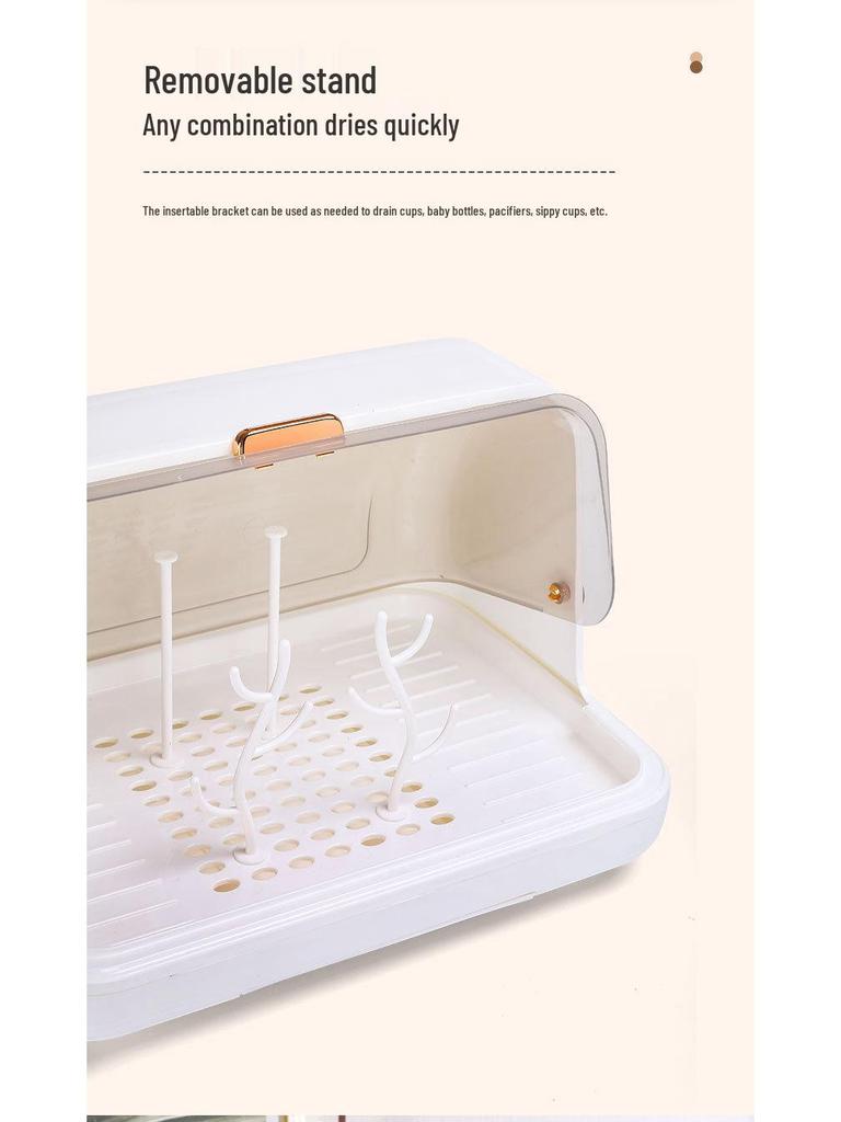 Glass Cup Drying Rack and Dustproof Holder for Wine and Water Glasses