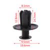 50Pcs Universal Car Bumper Fender 8Mm Hole Plastic Rivets Fastener Screw