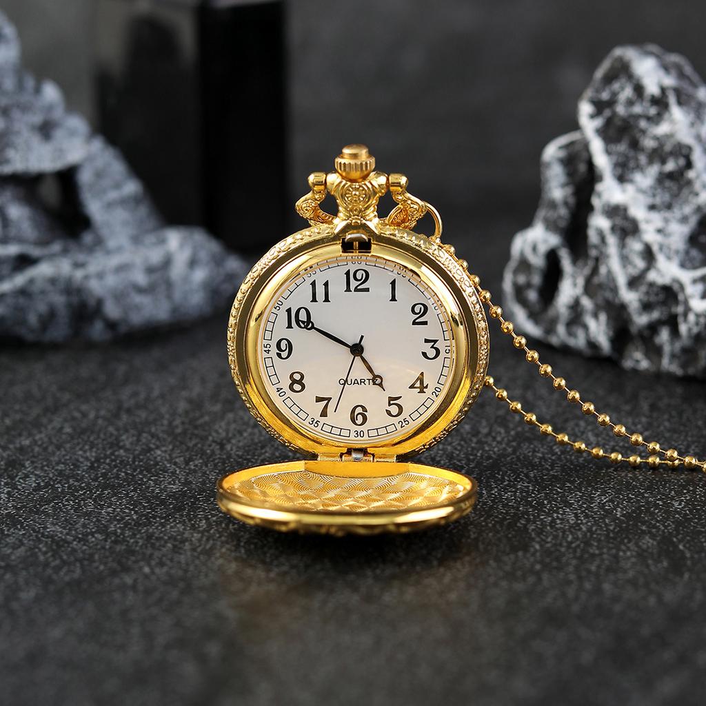 Men Watches Vintage Classic Pocket Watch with Chain Necklace for  Mens Pocket Watch