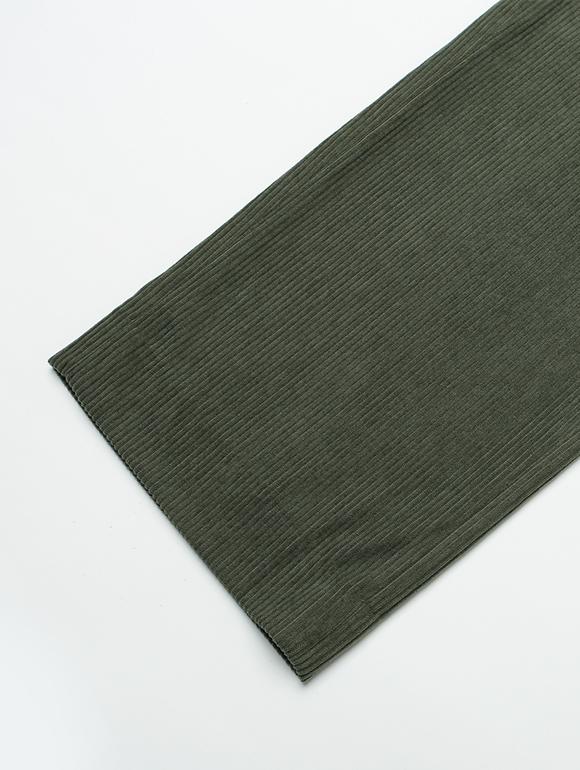UCLA Men'S Corduroy Side Banding Semi-Wide Pants [Khaki](Uzalp01_65)