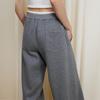 GREEN BELT Women's Drawstring Wide-Leg Curved Pants