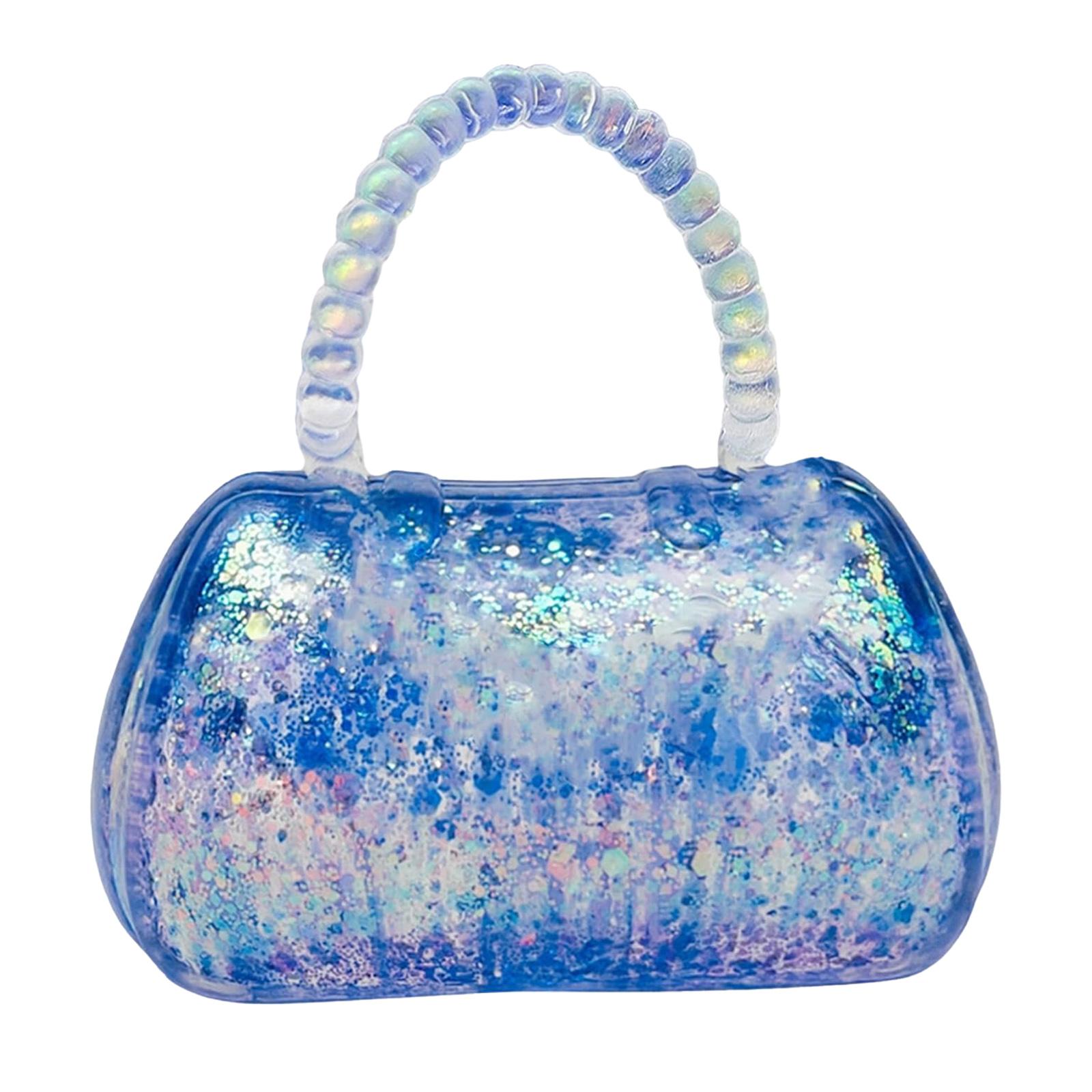 Speelgoed Kinderen Kinderspellen Worst Glitters Handtas Speelgoed Sensorische Stress Zacht Draagbaar Ontspanningsspeelgoed Leuk Bureau Stress Voor Tieners Prospector paars