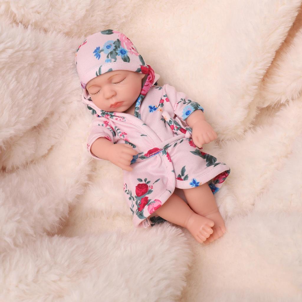 Mini Realistic Silicone Reborn Doll – Children's Soft Body Girl Figure Gift