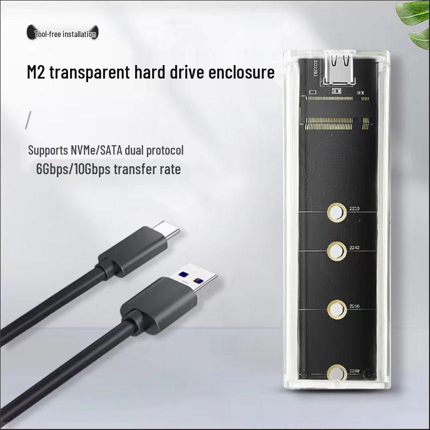 M.2 NVMe/SATA Dual-Protocol External SSD Enclosure